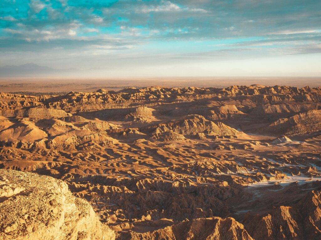 Blick in das Valle de la Luna bei San Pedro de Atacama