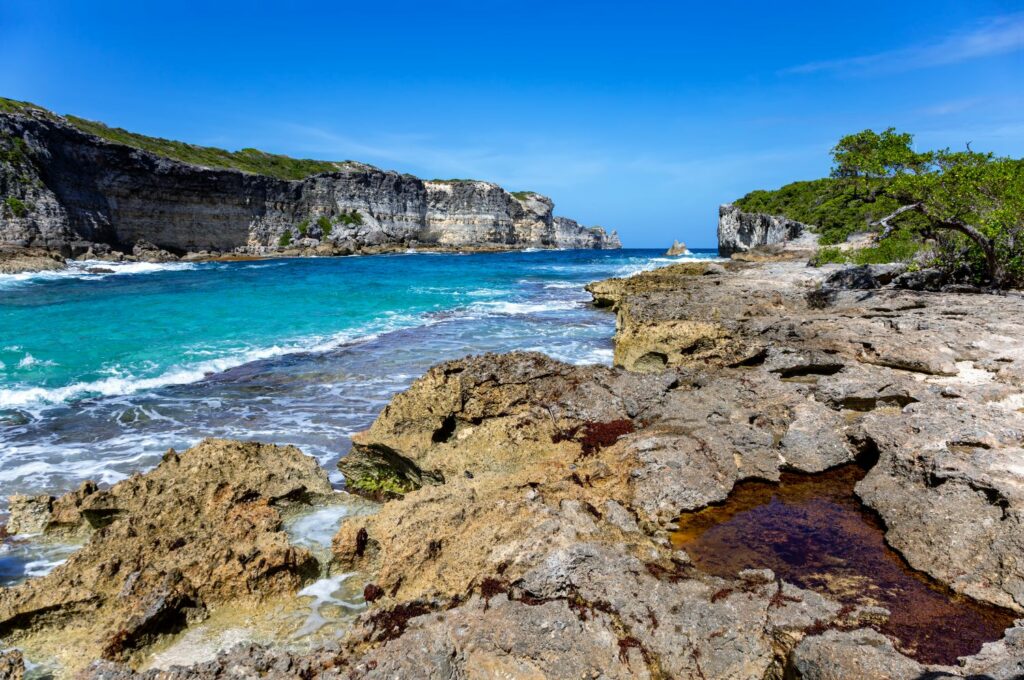 Tor zur Hölle, Porte d'Enfer, an der Nordküste von Grande-Terre, Guadeloupe, Karibik