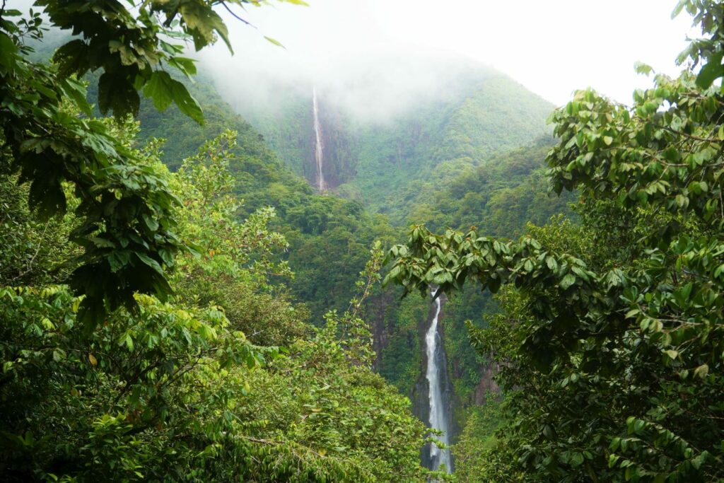 Wasserfälle Chutes de Carbet, Basse-Terre, Guadeloupe